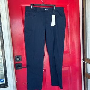 Men's Calvin Klein Slim Fit 36x30 Navy Blue Stretch Waist Professional Business